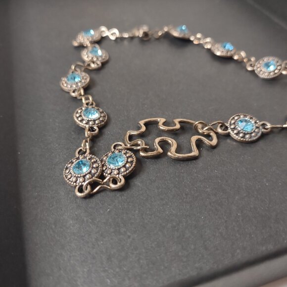 14.5 Inch Cute Puzzle Piece Necklace - Picture 3 of 7